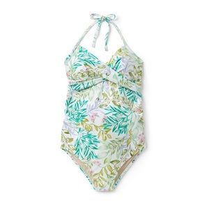 Isabel Maternity wrap top floral Swim Suit - Size Medium - New!